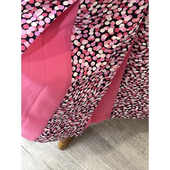 Requirements Women's Pleated Skirt Pink Dot Size 12 NWT - Picture 2 of 6
